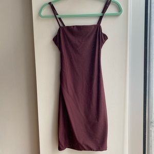 Maroon Mini Dress